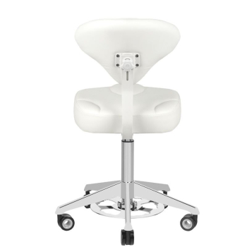 TABORET KOSMETYCZNY AZZURRO 156F BUMP-UP BIAŁY Activ